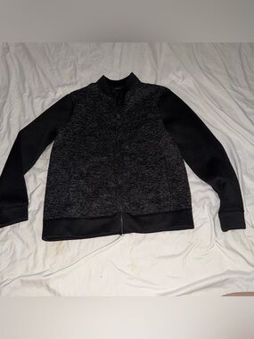 Marc Anthony Black Heather Bomber Jacket